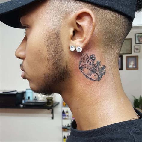 neck tattoo for boys